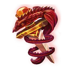 สัญลักษณ์รูปดาบ ของเกม Dragon is Fire Megaways