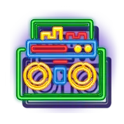 สัญลักษณ์รูปวิทยุ ของเกม 80s Spins