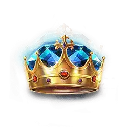สัญลักษณ์รูปมงกุฎสีฟ้า ของเกม Crystal Mirror