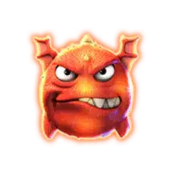 สัญลักษณ์รูป Monster สีแดง ของเกม Monster Pop