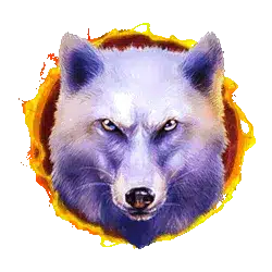 สัญลักษณ์รูปหมาป่าสีขาว ของเกม Wolf Moon Rising