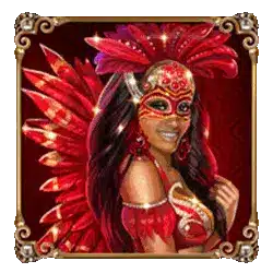 สัญลักษณ์รูปนางโชว์ชุดแดง ของเกม Carnaval Forever